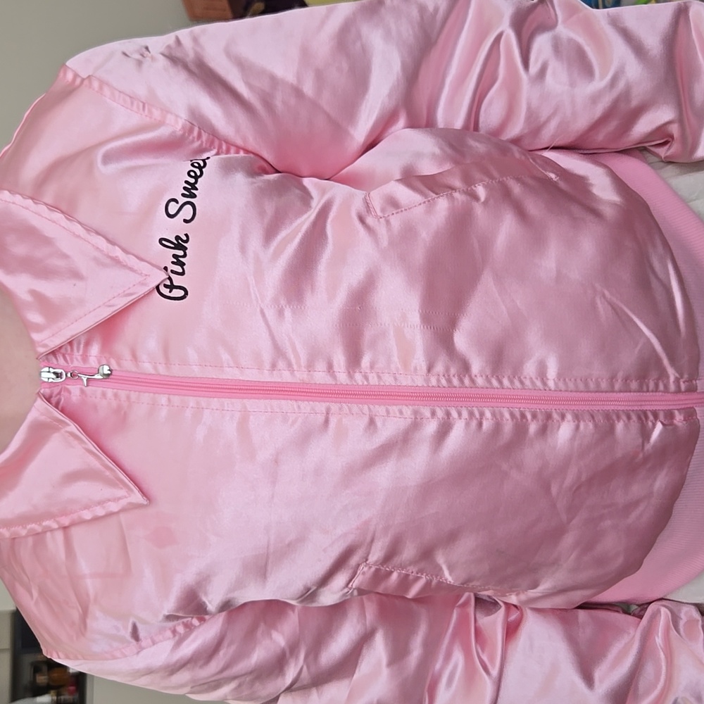 Pink Sweeties Grease 50s Costume Jacket L - Picture 1 of 4